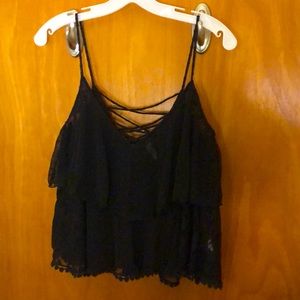 Free People see through lace tank, size medium